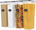 Airtight Food Storage Containers with Lids Set of 4-95 fl. oz Pasta storage Containers BPA Free Plastic Spaghetti container - Air Tight Canisters for Kitchen Pantry Organization