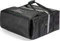 Homevative Insulated Pizza &amp Food Delivery Bag fits 4 Large Pizzas or Trays 20 x 20 x 8 Black