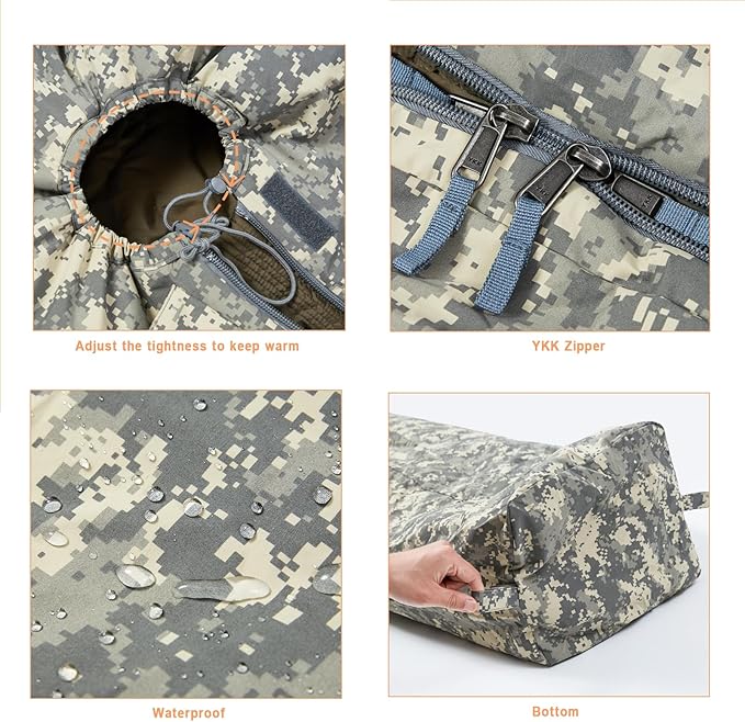 MT Military Army Force Defence 4 &amp Tropen Patrol Mummy Sleeping Bags with Bivy Cover Compression Sack Modular Sleeping System 2.0 for Cold Weather