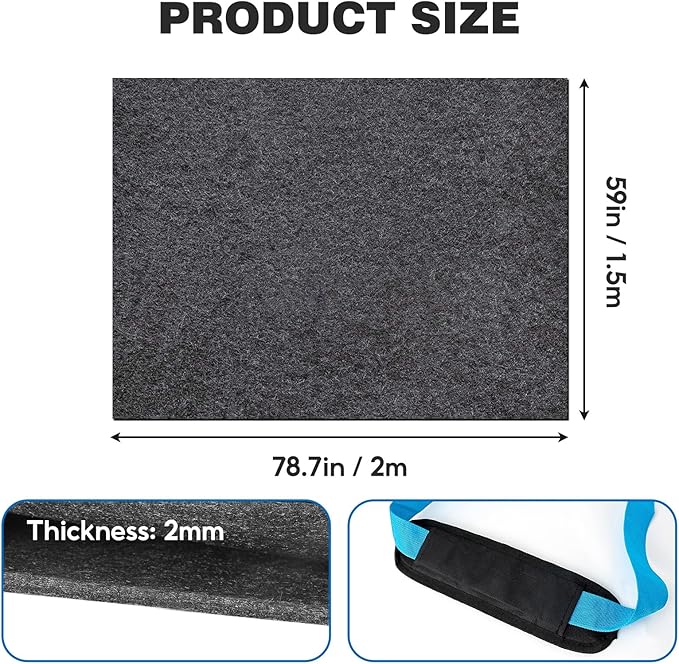 Camping Tent Carpet Mat 6.5x5 Ft Waterproof Rug Liner - Portable Under Tent Mat to Keep Floor Dry Blanket Moisture Barrier for Camping Gear Outdoor Picnic Supplies