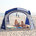 UNP Easy Beach Tent Pop Up Canopy UPF50+ Tent with Side Wall Ground Pegs and Stability Poles Sun Shelter Rainproof Waterproof for Camping Trips Backyard Fun Party Or Picnics