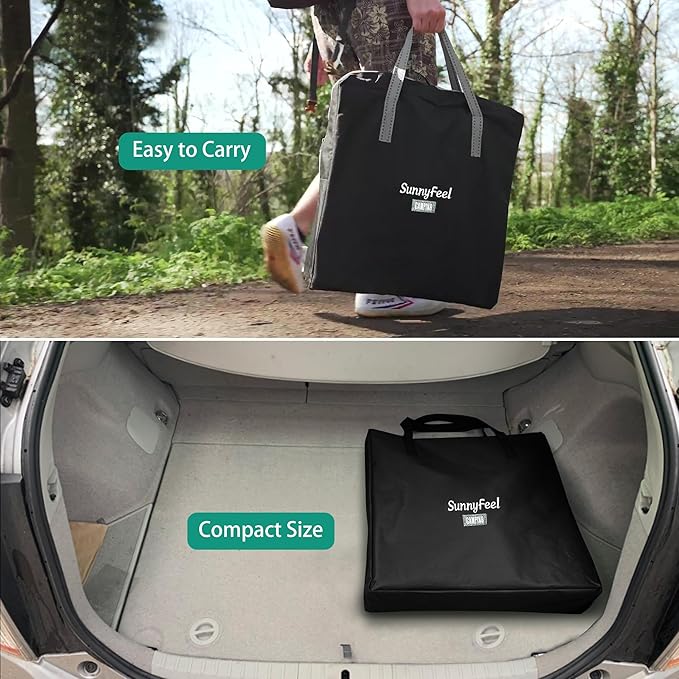 SUNNYFEEL Camping Directors Chair Heavy DutyOversized Portable Folding Chair with Side Table Pocket for Beach FishingTripPicnicLawnConcert Outdoor Foldable Camp Chairs