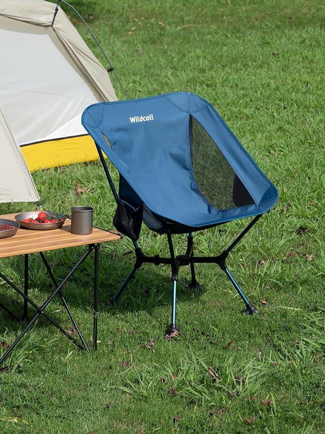 WildCall Ultralight Compact Camping Chair Quick Setup Frame Beach Chair with Anti-Sink Large Feet