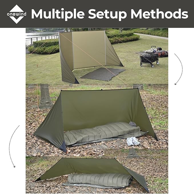 Onewind Camping Shelter with Mosquito Net Ultralight for Camping Hiking Backpacking