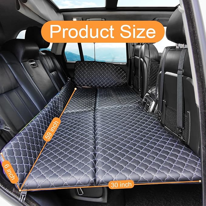 Non Inflatable Truck Bed Air Mattress for Large Truck Car Travel Camping Back Seat Extender for F150/RAM 1500/Silverado/Ranger/GMC/Tundra/Tacoma