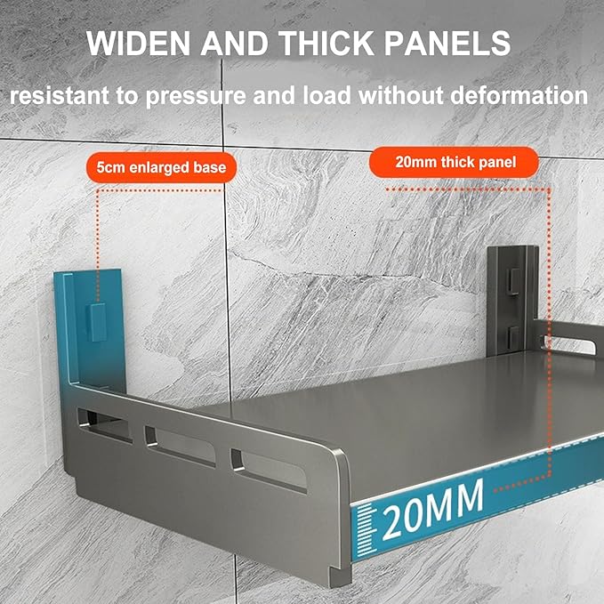 Retractable Stainless Steel Wall Shelf Microwave Oven Rack for Kitchen Multi Functional Storage Shelf for Commercial Restaurant &amp Bar Toaster Space Sa