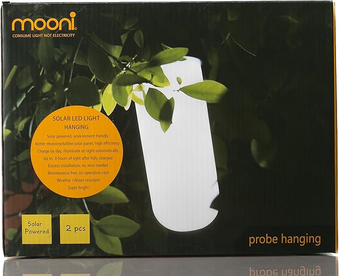 Britta Products Hanging Solar Garden Tree Light - Waterproof Solar Lights Solar Tree Lighting - Set of Two (2) Lights