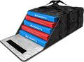 MyLifeUNIT Pizza Bag for Delivery Thermal Insulated Pizza and Food Delivery Bag 20 x 20 x 11 Pizza Warmer Bag Holds 5-6 Large 18 Pizza Boxes Hot Pizza Carrier Insulated Bags