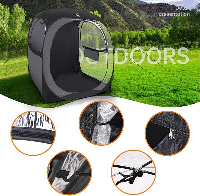 Nice C Sport Pop Up Bubble Tent - Instant Shelter With Rain Fly and Sealed Floor for Camping Sports Events
