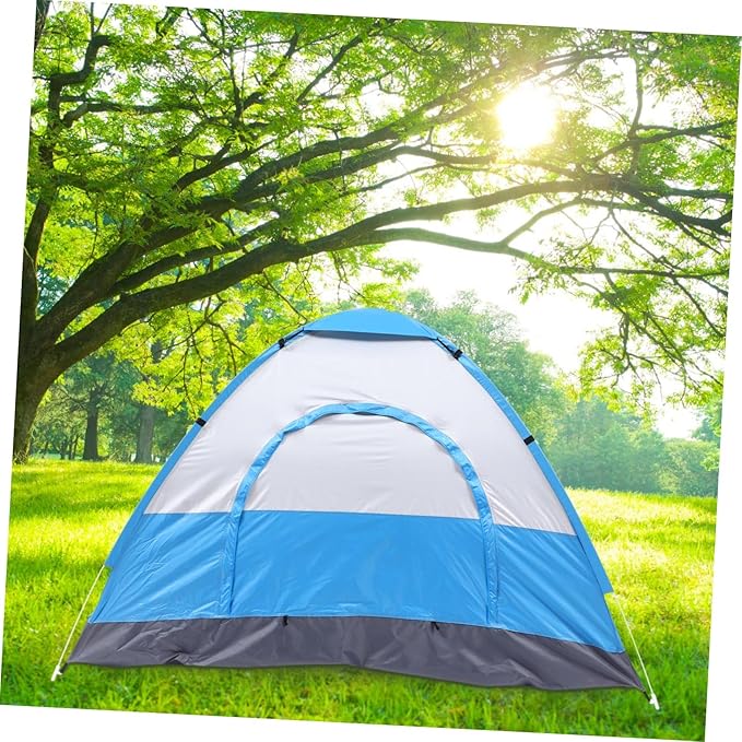 POPETPOP 1Set Portable Beach Tent Convenient Sunshade Shelter for People Wear Resistant Design with Ventilation Windows Easy Setup for Camping Hiking and Beach Activities