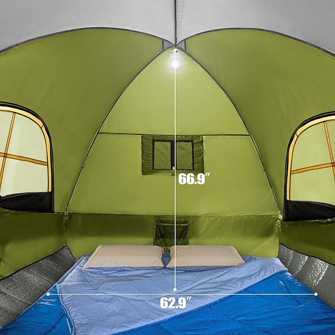 Pickup Truck Tent Waterproof PU2000mm Double Layer for FT Truck Bed Portable Bed Tent for Camping