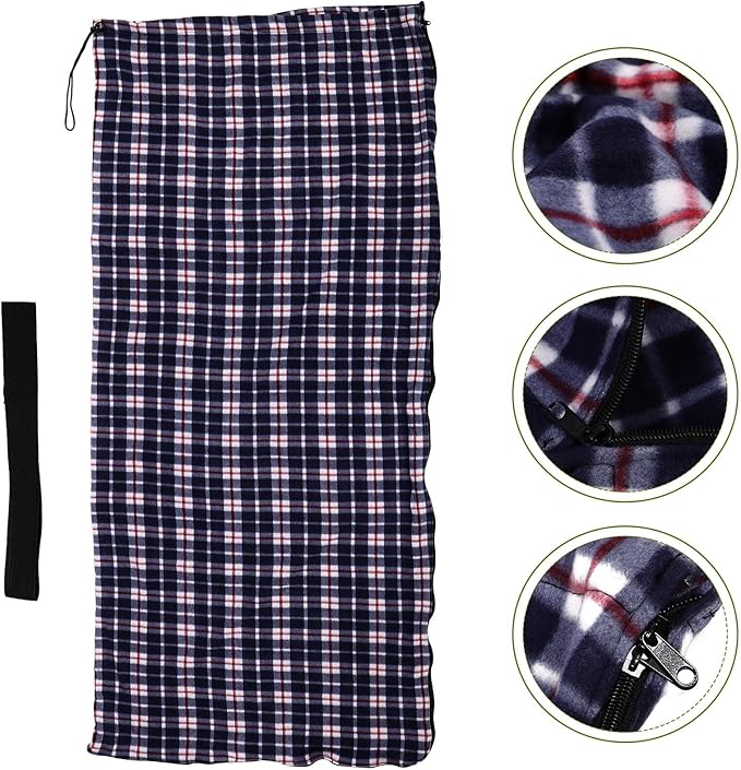 Compact Adult with Fleece Lining Lightweight Portable Travel Sack for Hiking Camping Picnic Easy-Clean Warmth Envelope for Outdoor and Indoor Use