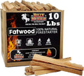 10lb Fatwood Fire Starter Sticks | 100% Natural Fire Starters for Campfires Firepit Fireplaces BBQ Wood Stoves | Easy Ignition w/Just 2 Sticks | Camping Essentials by Billy Buckskin (10lb Box)