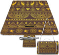 Southwestern Native American Indian Aztec Ethnic Waterproof Outdoor Picnic Blanket Sandproof Beach Mat for Camping Hiking Grass Travelling