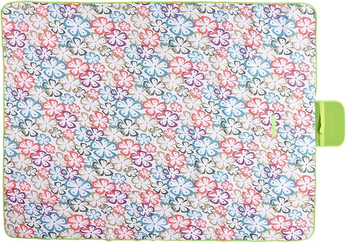 Large Water - Picnic Blanket 145x200cm | Sandproof Oxford Fabric for Camping/Beach/Backyard | Portable Foldable Outdoor Blanket with Carry Bag | Machine Washable