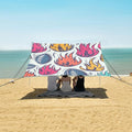 Rugby Pattern (48) Camping Sun Shelter Beach Tent Portable Beach Sun Shade Outdoor Canopy for Camping Trips Fishing Picnic