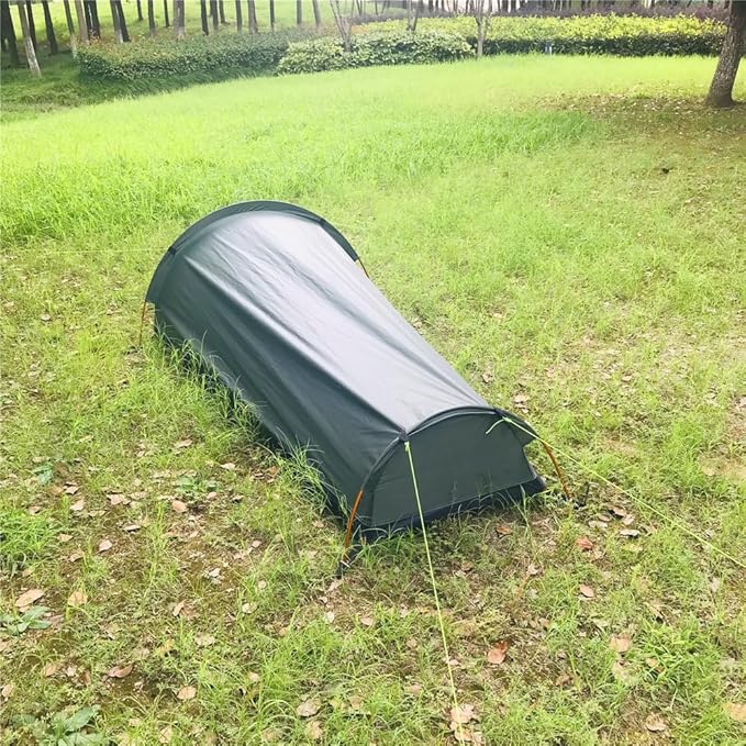 Single Person Bivy Tent 1 Man Tent for Camping Hiking Backpacking Outdoor Survival Gear - Easy Set Up