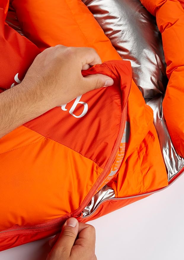 Rab Andes Infinium Down Sleeping Bag - Lightweight Windproof Mummy Sleep Sack for Climbing &amp Mountaineering