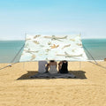 Aircraft Leaf Pattern Camping Sun Shelter Beach Tent Portable Beach Sun Shade Outdoor Canopy for Camping Trips Fishing Picnic