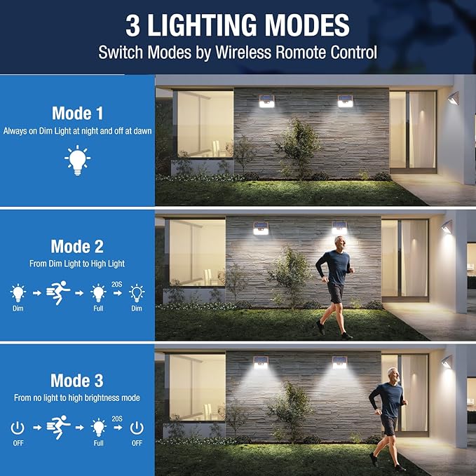 Peasur Solar Lights Outdoor Waterproof [12 Packs/140 LEDs] 3 Lighting Modes Solar Motion Sensor Light Outdoor Ultra Bright Security Lights Outdoor Solar Lights for Outside Fence Patio Deck[Brown]