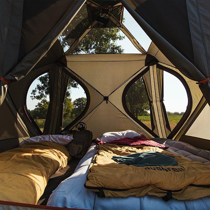 Bushnell Tent | Instant Pop Up 3P / 4P/ 6P / 8P Hub Style Tents | Best Pop Up Tent for Camping Hiking Family Camping Hunting Fishing and Basecamp