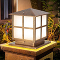 SLAWA Outdoor Post Lights Fixture Modern Yard Entry Outdoor Column Lights with Aluminum Housing Patio Pillar Lights Outdoor with Tempered Glass IP65 Waterproof