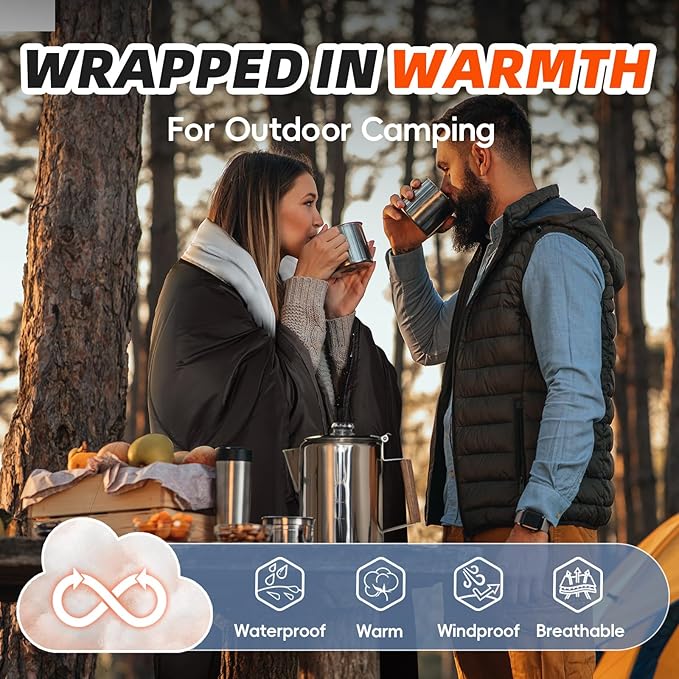 MEREZA Sleeping Bags for Adults Cold Weather Mens Warm Sleeping Bag for Big and Tall Girls Boys with Compression Sack for 3-4 Season Camping Backpacking Hiking