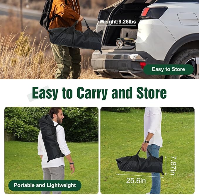 Portable Camping Table Camping Table Foldable with Carrying Bag Ultralight Carbon Steel Beach Table Indoor Outdoor for Camping Picnic BBQ Beach Party Patio Fishing Carbon Steel