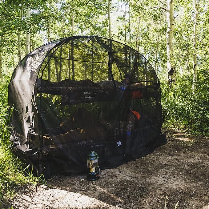 Disc-O-Bed Mosquito Net and Frame for Cam-o-Bunk Camping Cots Green