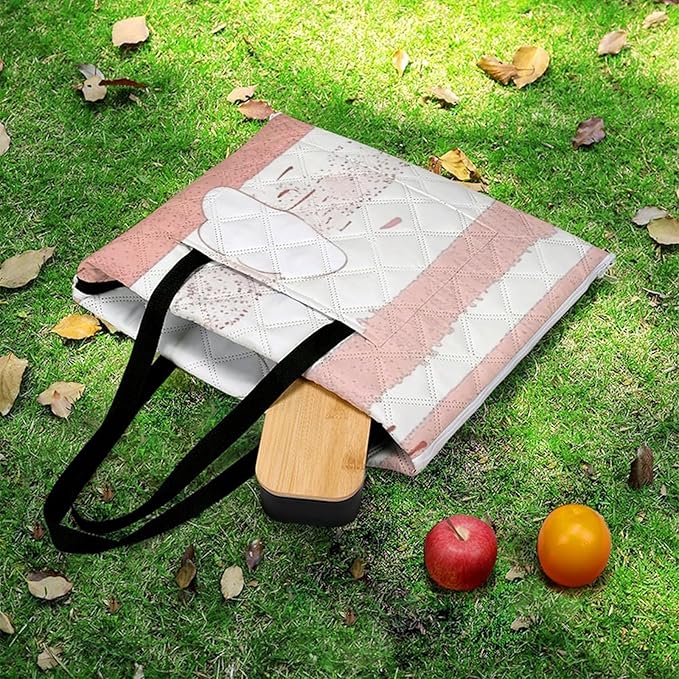 Zipper Cloud and Rain Pattern Style Picnic Mat Suitable for Travel Camping Park Or Home Use