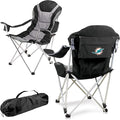 Picnic TIME NFL Unisex-Adult NFL Reclining Camp Chair Beach Chair for Adults Sports Chair with Carry Bag