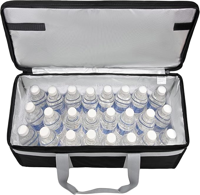Insulated Delivery Bag Carrier Large 22x10x10 Commercial Grade (Chafing Dish Warming Tray Grocery Pizza Casserole)