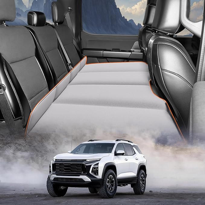 Car Bed Backseat For Chevrolet Equinox Folding Mattress | Non Inflatable Car Mattress Easy To Clean Material With Convenient Storage Design Inflation-Free Sleeping Platform Car Camping Accessories