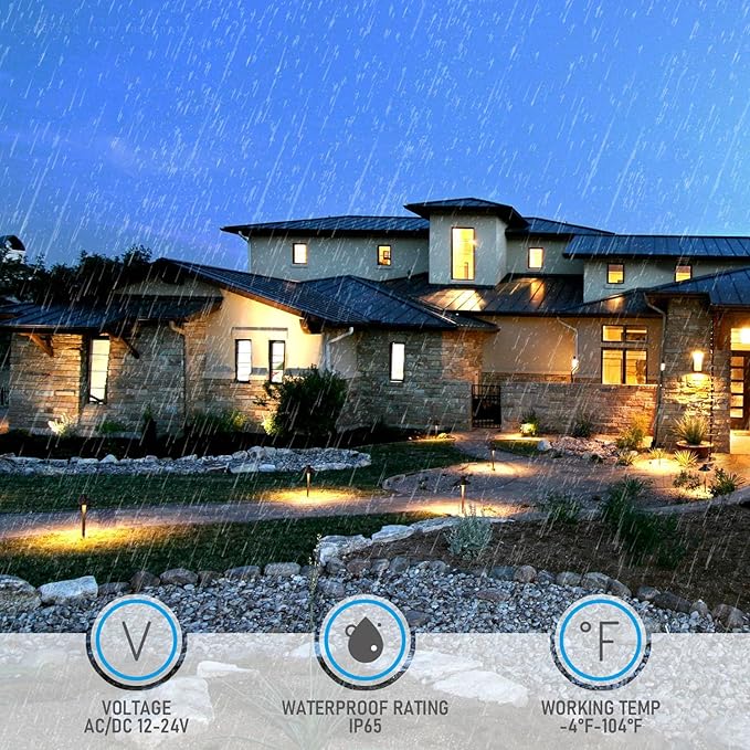 LEONLITE Update 5CCT Low Voltage Pathway Lights 12-24V LED Landscape Path Light 1800/2700/3000/4000/5000K CRI90 IP65 Waterproof Landscape Lighting Aluminum Housing Oil Rubbed Bronze Pack of 6