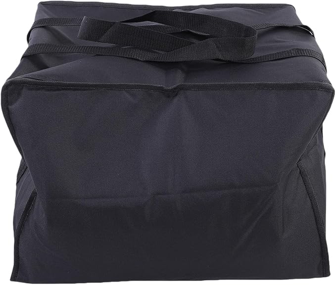 Fabater Insulated Pizza Delivery Bag 600D Oxford Fabric Thermal Pizza Warmer Bag Hot Pizza Carrier Insulated Bags Black 20x20x14 Inches