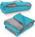 Tirrinia Waterproof Outdoor Blanket with Sherpa Lining Windproof Triple Layers Warm Comfy Foldable for Camping Stadium Beach Picnic Grass Concerts Car Dog 51''X 59'' &amp 59''X 80''