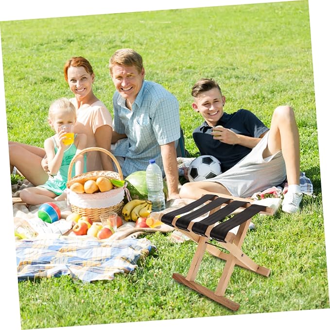 Ultralight Camping Chair Foldable Outdoor Stool Portable Folding Stool for Adults Beach BBQ