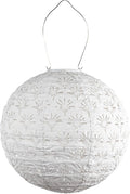 Allsop Soji Stella - Deco Globe - 12 Outdoor Solar Lantern -White
