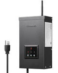 DEWENWILS Smart Low Voltage Landscape Transformer 300W 3 Independent Outputs 120V AC to 12V/14V AC Landscape Lighting Transformer with Schedule &amp Timer Compatible with Alexa &amp Google Assis