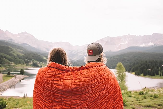 KAMMOK Firebelly 30°F - Down Trail Quilt Water Resistant Durable Compact and Packable Indoor/Outdoor Camp Blanket (88 in × 54 in)
