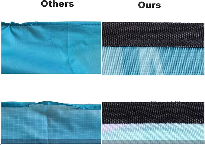 Beach Blanket with Stakes and Carrying Bag Extra Large 83x79 inches Waterproof Sand-Free Blue Stripes