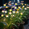 Solar Garden Lights 6 Pack 36 LED Solar Swaying Flower Light Waterproof Firefly Lights Outdoor Fairy Light for Garden Patio Yard Pathway Flower Bed Decoration