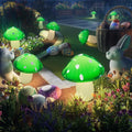Solar Mushroom Lights Outdoor 9 Pack Garden Outdoor Decor 8 Lighting Modes IP65 Waterproof Crystal-Clear Fairy Decoration for Pathway/Yard/Flower Bed/Patio/Landscape/Backyard/Dwarf String 30 FT