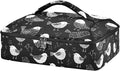 Casserole Carrier Birds BlackInsulated Casserole Carrier for Hot or Cold Food Thermal Lunch Tote for Potluck Parties Picnic Beach Fits 9 x 13 Inches Baking Dish