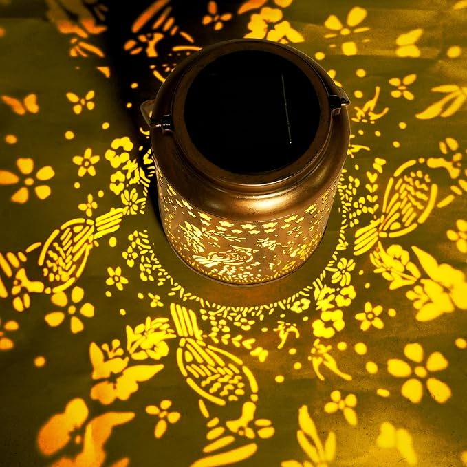 Cardinal Solar Lantern Outdoor Cardinal Decor Garden Decor Waterproof Light Hanging Solar Lights Yard Decor Christmas Gifts Gifts for Women Gifts for Mom Gifts for Grandma