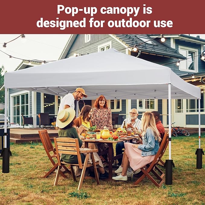 10x10ft Easy Pop-Up Canopy Outdoor Screen Tent with Mesh Mosquito Netting Side Walls Pop Up Tent Waterproof Outdoor Screen Shed for Camping Picnic Party Deck Yard Events