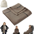 Travel Blanket Airplane - Ultra Soft &amp Lightweight Knit Design Compact Airplane Blanket53x72 InchStylish Travel Shawl Wraps for FlightsOfficeHome UseTravel Essentials &amp Gifts