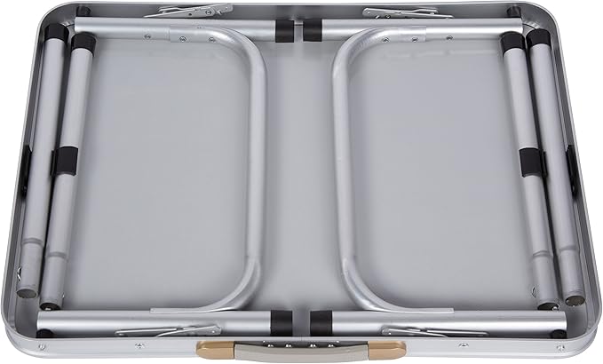 Aluminum Portable Folding Camp Table With Carry Handle - By Trademark Innovations White