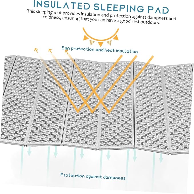 KESYOO Thermal Camping Sleeping Pad Lightweight Backpacking Gear Folding Moisture Pad