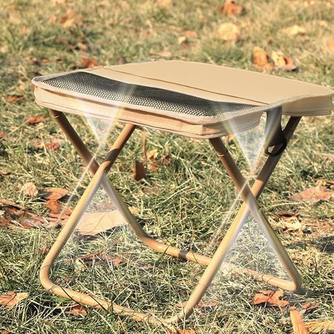 Foldable Backpack Stool Portable Folding Camping Stool can Turned Into a Satchel for Hiking Fishing Camping (B L)